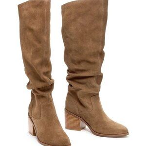 Kelsi Dagger Brooklyn Suede Scrunch Boots EASTON Size 11 M Armadillo